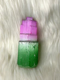 Selenite Tower Coloured 8-10cm - Magenta / Green