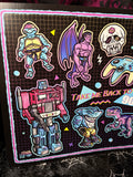 RD Take Me Back To The 90's (Black Version) A3 Print - Art By Rose Demon