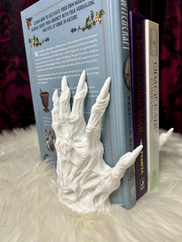 Monster Hand Book Ends (pair) - White
