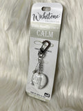 Wishstone White Howlite Heart - Bag Charm