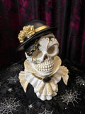 Female Skull Bust with Mask 27cm