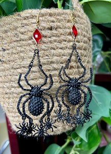 Creepy Crawly Dangles - hook Earrings