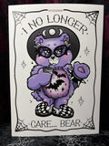 RD No Longer Care Bear A4 Print - Art By Rose Demon