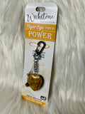 Wishstone Tigers Eye Heart - Bag Charm