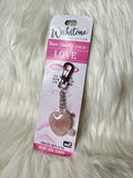 Wishstone Rose Quartz Heart - Bag Charm