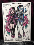 RD Scream Queens A4 Print - Art By Rose Demon
