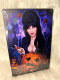 Elvira Halloween - Tin Sign