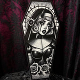 RD Naughty Nun coffin cutout - Art By Rose Demon