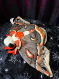 Moth Plush - orange and black