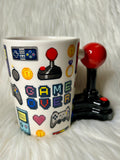 Retro Gamer 3D Joystick Handle Mug