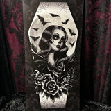 Gothic Bat lady Mini Scroll - Art By Rose Demon