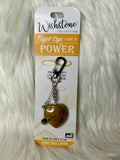 Wishstone Tigers Eye Heart - Bag Charm