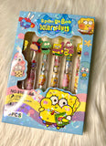 Spongebob Squarepants Stationary - 6pce Pen Set