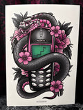 RD Nokia Snake A4 Print - Art By Rose Demon