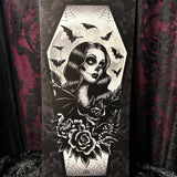 Gothic Bat lady Mini Scroll - Art By Rose Demon
