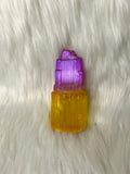 Selenite Tower Coloured 8-10cm Purple / Yellow