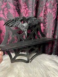 Upcycled Sourpuss Spiderweb Wall Shelf