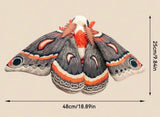 Moth Plush - orange and black