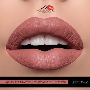 Model Rock - Liquid to Matte - Longwear Lipstick - City Chic