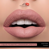 Model Rock - Liquid to Matte - Longwear Lipstick - Cotton Candi