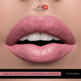 Model Rock - Liquid to Matte - Longwear Lipstick - Cupcake