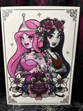 RD Princess Bubblegum & Marceline Fanart A4 Print - Art By Rose Demon