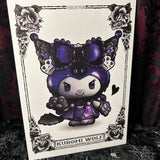 Kuromi Wolf A4 Print - Art By Rose Demon