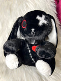 Bunny Plushie - small - black