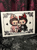 Labubu Besties A4 Print - Art By Rose Demon