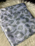 Leopard Print - Silver - Satin Pillow Cases