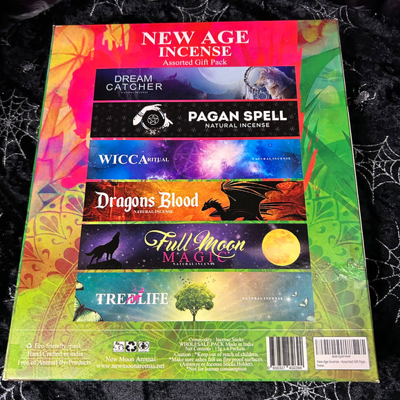 Incense New Moon 15pce New Age Series 6 in 1 Gift Set