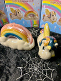 Salt & Pepper Set Unicorn with Rainbow