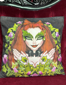 Drop Dead Gorgeous - THE POISONOUS ONE -  Rose Demon cushion cover