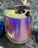 Full Moon - Black Opium - crystal stone - Soy Candle - Drop Dead Gorgeous