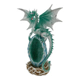 Blue Dragon Guarding Egg Nest 31.5cm