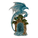 Blue Dragon on Holow Tree Lair 26cm