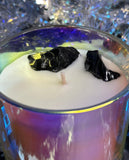 Full Moon - Black Opium - crystal stone - Soy Candle - Drop Dead Gorgeous