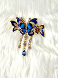 Opulence Hair Clip Butterfly Blue