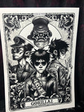 Gorillaz A3 Print - Art By Rose Demon