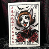 Child of Rage A4 Print - Art By Rose Demon