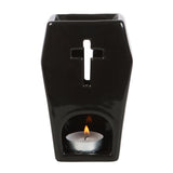Gothic Black Coffin Halloween Oil Burner