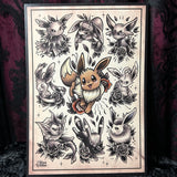 Pokemon A4 Print - Art By Rose Demon