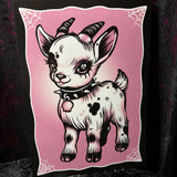 RD Pink Goat A4 Print - Art By Rose Demon