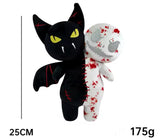 Twin Head Plushie - Glow in the Dark - Kitty/Skelly