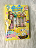 Spongebob Squarepants Stationary - 6pce Pen Set