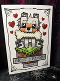 RD MineCraft Dog Fanart A4 Print - Art By Rose Demon