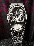 RD Naughty Nun coffin cutout - Art By Rose Demon