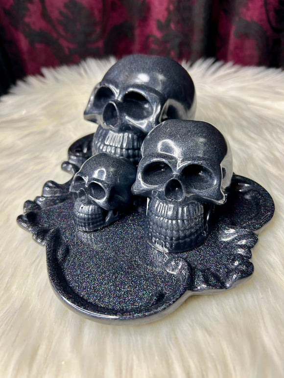 Skull Home Decor Tray - Glow in the dark