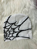 Spider Web Beanie - White & Black