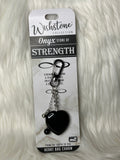 Wishstone Onyx Heart - Bag Charm